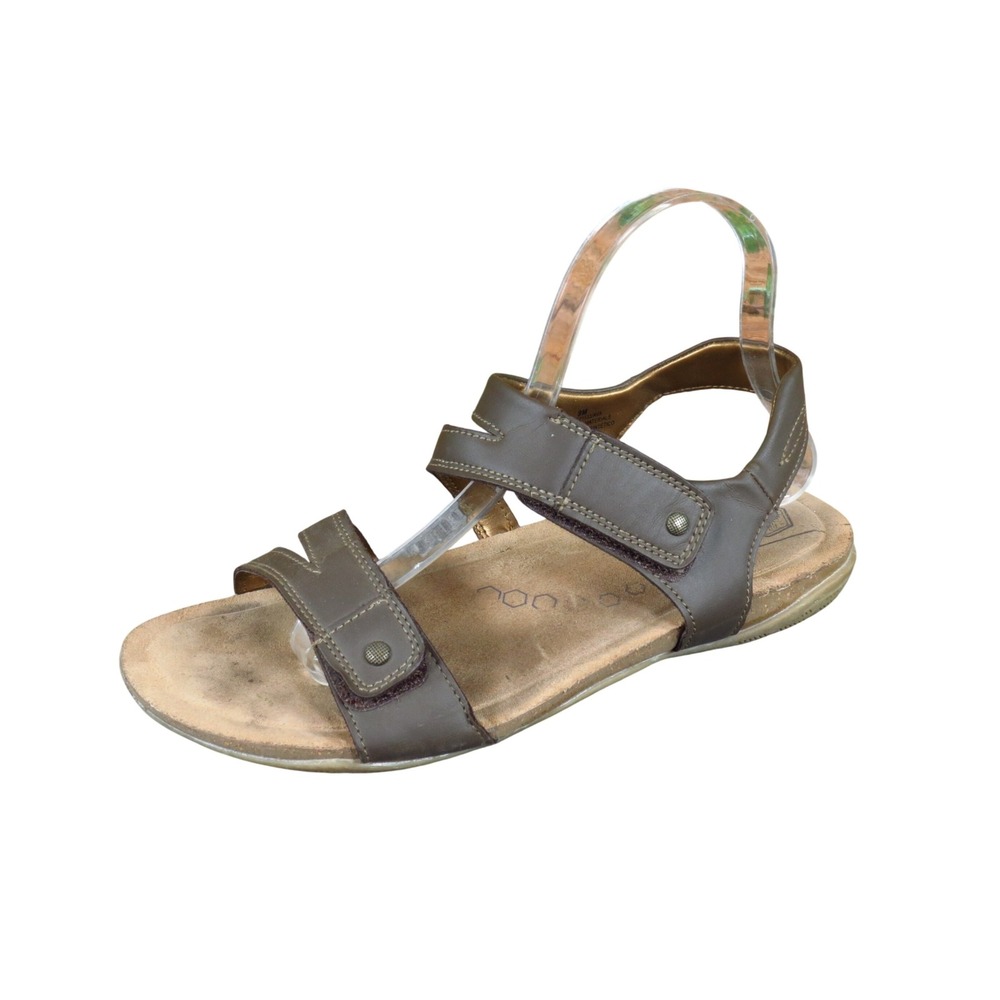 Khombu Ava Women Strappy Sandal Size 9 Outdoor Walking Travel Brown Synthetic